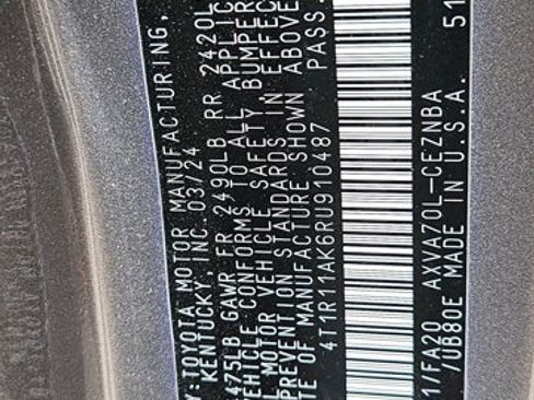 Used 2024 Toyota Camry LE w/ Convenience Package FWD image 15