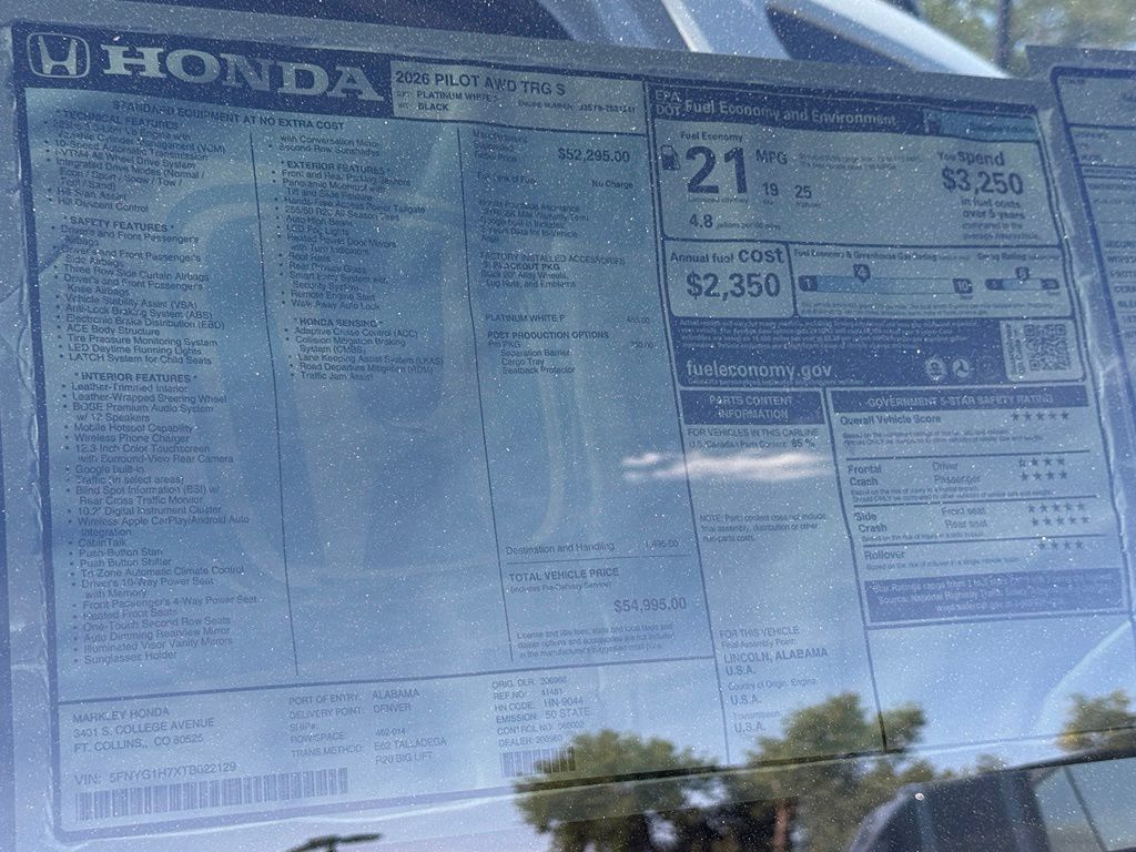 New 2026 Honda Pilot Touring image 25