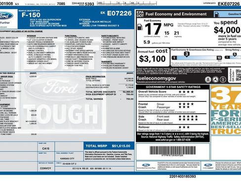 Used 2014 Ford F150 Lariat w/ Equipment Group 502A Luxury AWD/4WD image 7