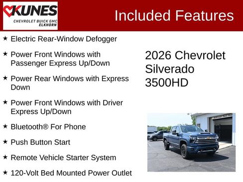 Used 2026 Chevrolet Silverado 3500 High Country w/ High Country Premium Package AWD/4WD image 3