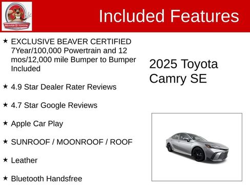Used 2025 Toyota Camry SE w/ Multimedia Upgrade Package FWD image 4