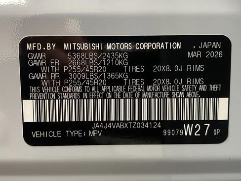 New 2026 Mitsubishi Outlander LE AWD/4WD image 64