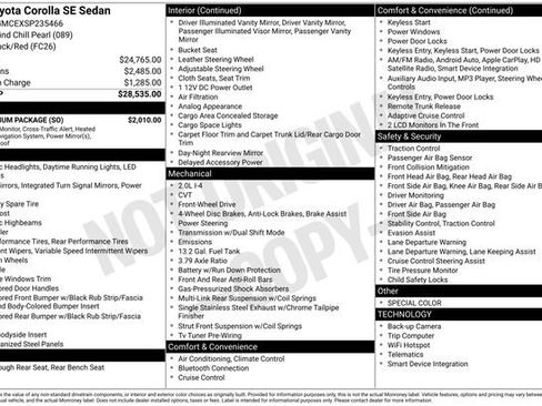 Used 2025 Toyota Corolla SE w/ SE Premium Package image 3