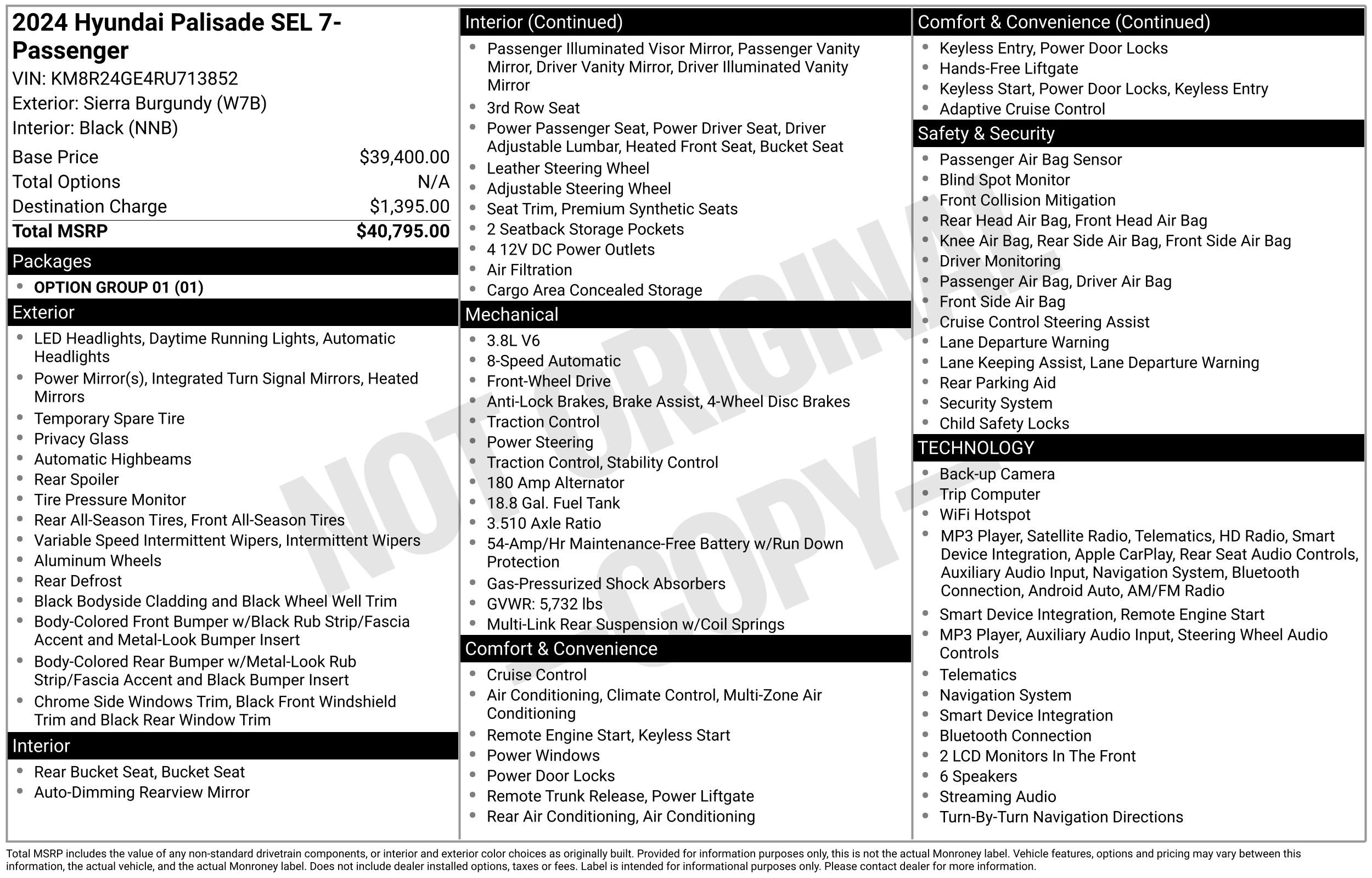 Used 2024 Hyundai Palisade SEL FWD image 2