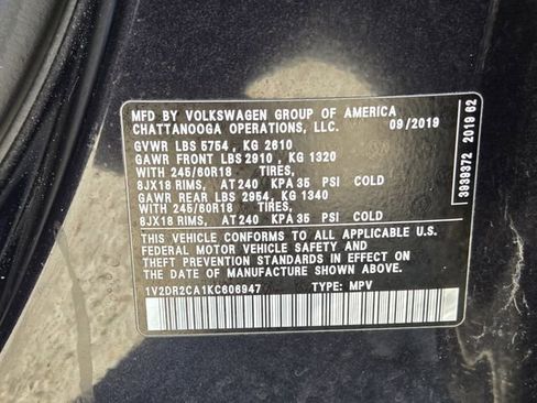 Used 2019 Volkswagen Atlas SE w/ Towing Package FWD image 20