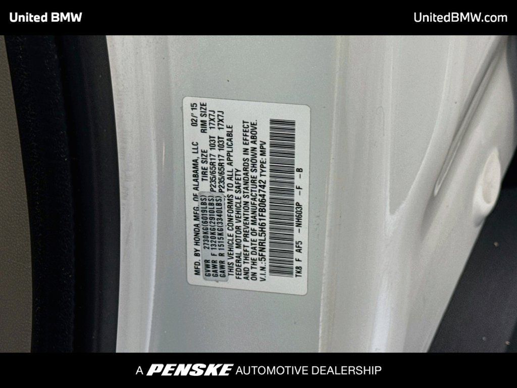 Used 2015 Honda Odyssey EX-L image 22