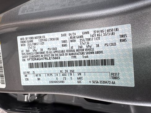 Used 2024 Ford Ranger XLT w/ Equipment Group 301A High RWD image 33