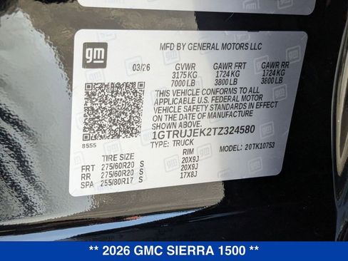 New 2026 GMC Sierra 1500 Elevation AWD/4WD image 35