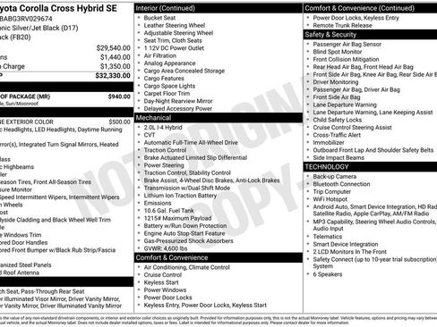 Used 2024 Toyota Corolla Cross SE w/ Moonroof Package image 2