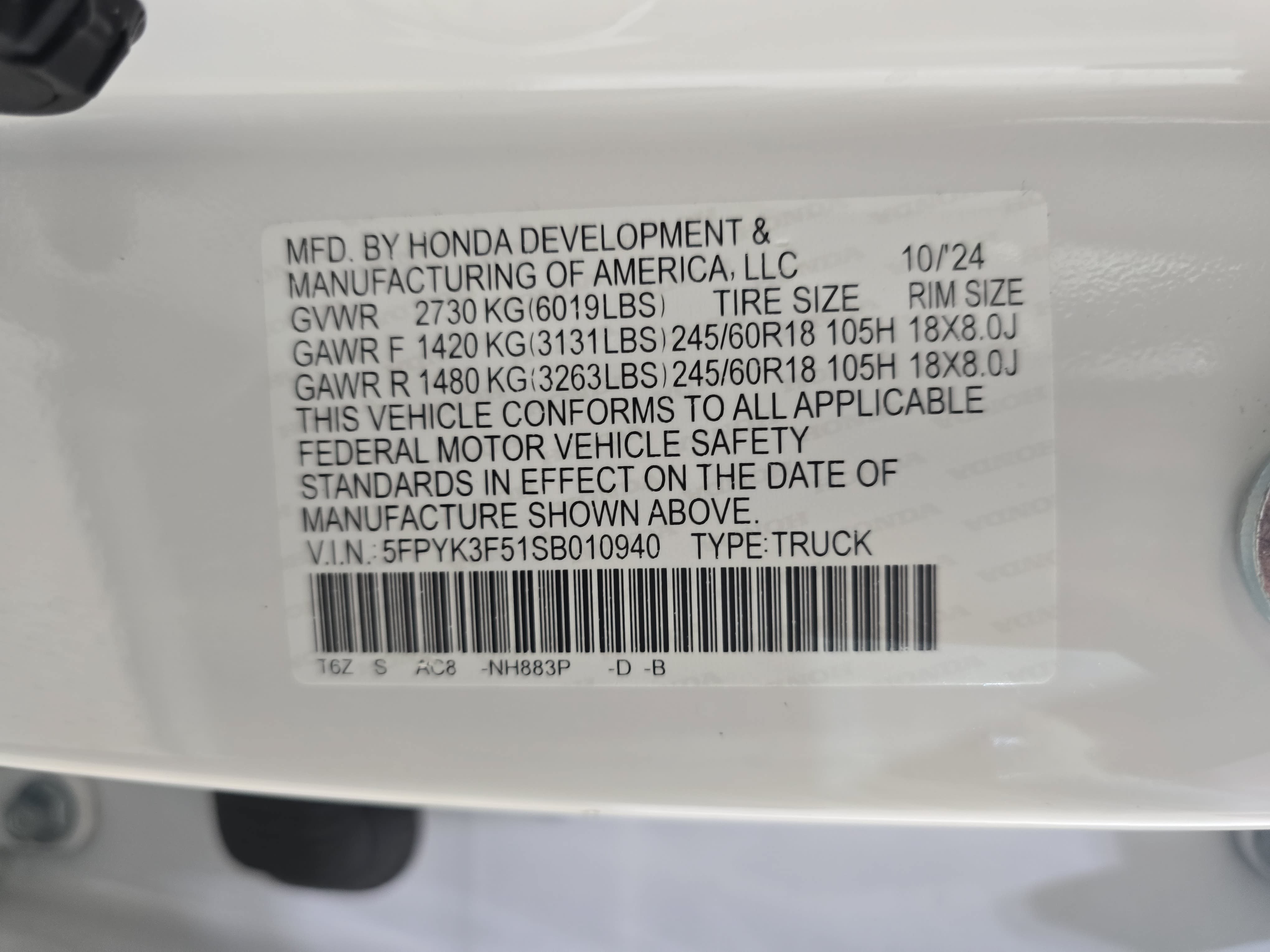 Used 2025 Honda Ridgeline RTL image 32