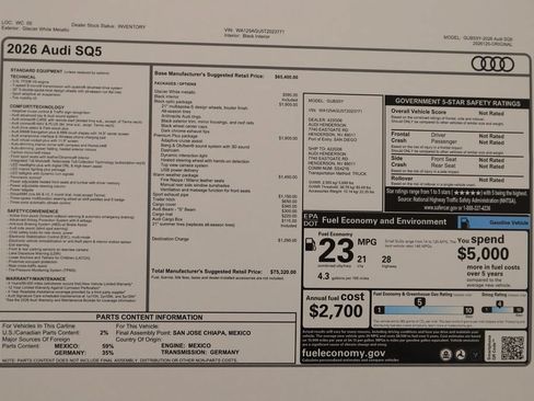 New 2026 Audi SQ5 Premium Plus AWD/4WD image 39