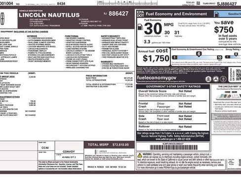 Used 2025 Lincoln Nautilus Reserve image 4
