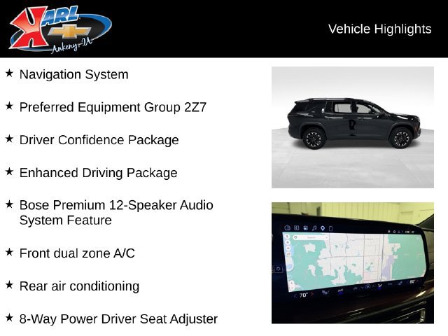 Certified 2026 Chevrolet Traverse Z71 w/ Enhanced Driving Package AWD/4WD image 2