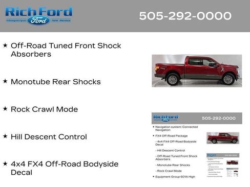 Certified 2025 Ford F150 King Ranch w/ FX4 Off-Road Package AWD/4WD image 36