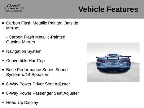 Used 2025 Chevrolet Corvette Stingray Preferred Conv w/ Z51 Performance Package RWD image 26