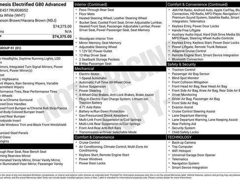 Used 2024 Genesis G80 image 40