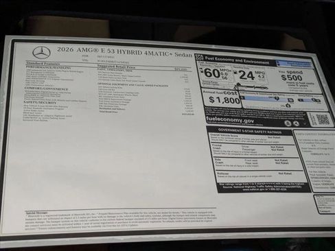 New 2026 Mercedes-Benz E 53 AMG e 4MATIC Sedan image 21