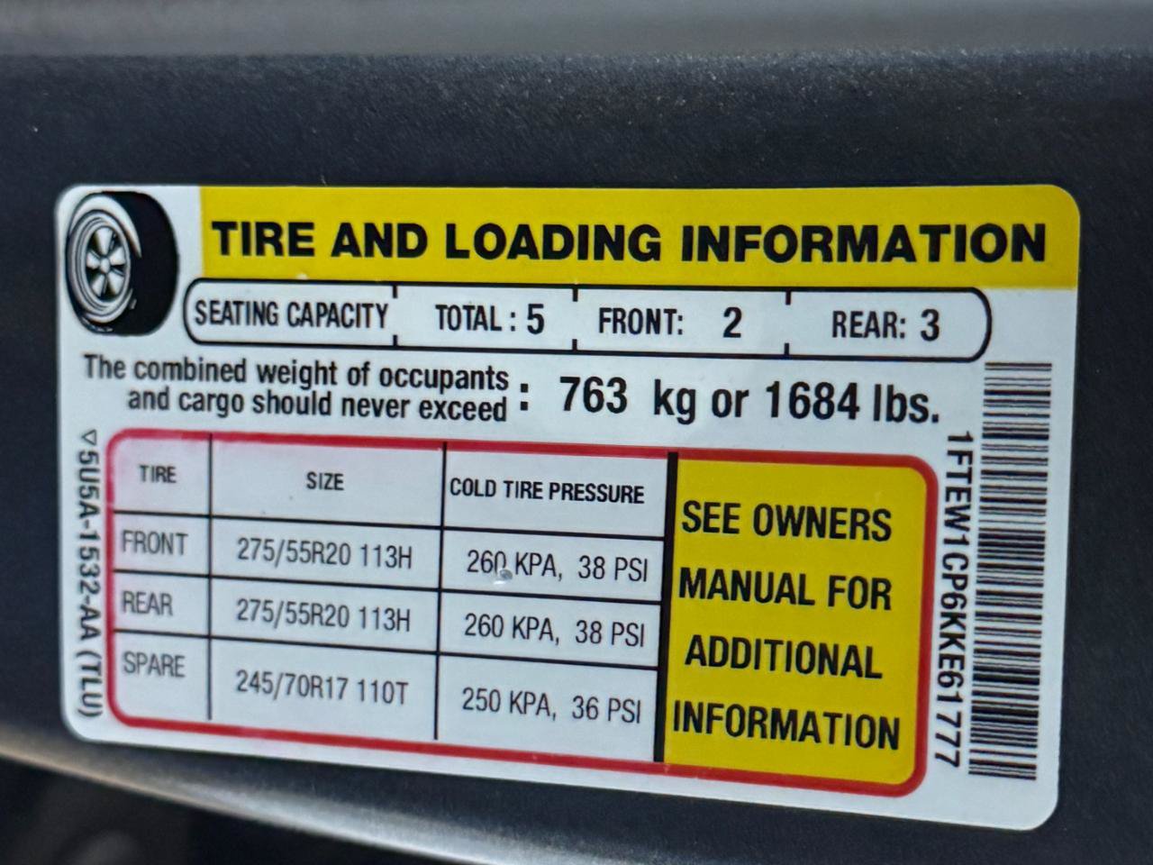 Used 2019 Ford F150 XL w/ Equipment Group 101A Mid RWD image 54