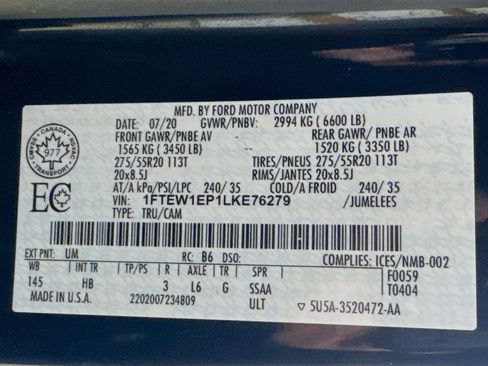 Used 2020 Ford F150 Lariat w/ Equipment Group 502A Luxury image 28