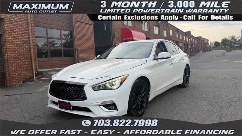 Used 2018 INFINITI Q50 Luxe w/ Essential Package (3.0T Luxe) RWD image 1