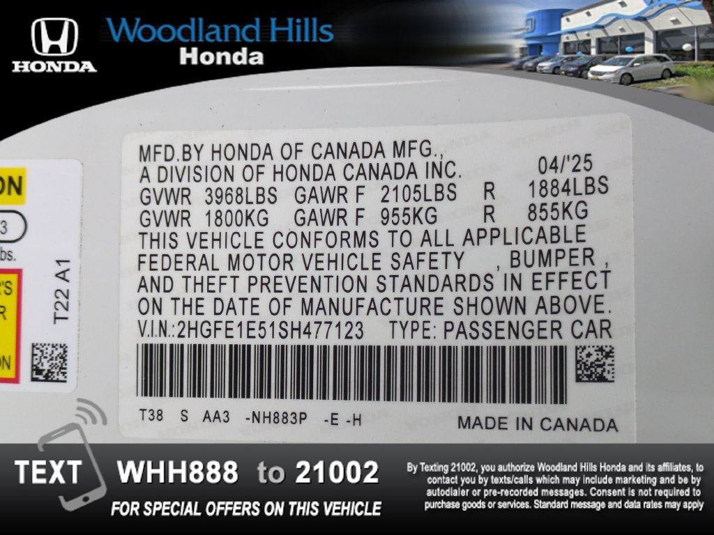 Certified 2025 Honda Civic Si image 28