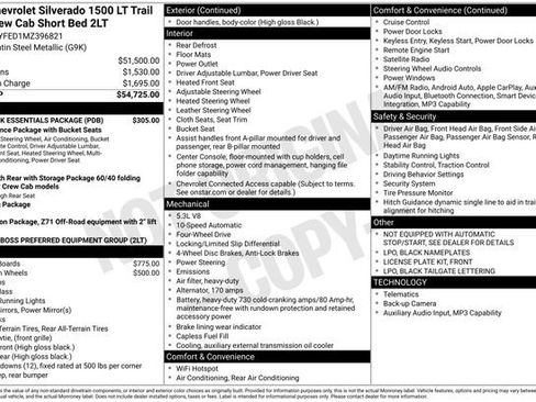 Used 2021 Chevrolet Silverado 1500 LT Trail Boss w/ LPO, Dark Essentials Package AWD/4WD image 6