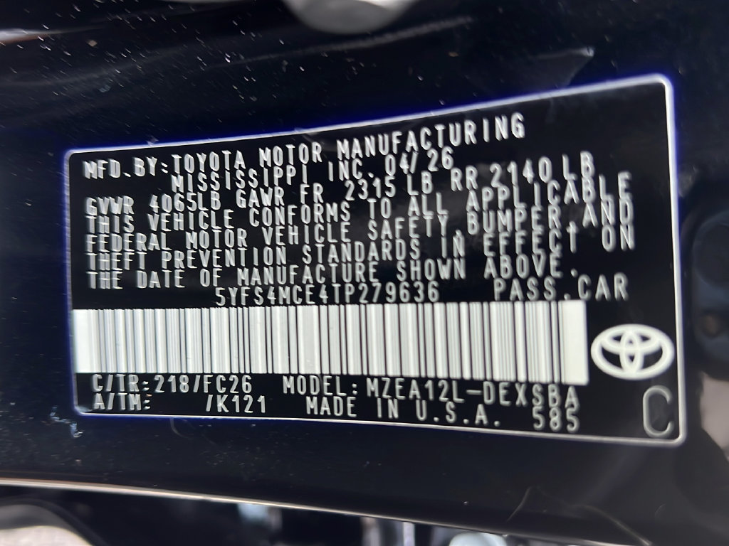 Certified 2026 Toyota Corolla SE FWD image 24