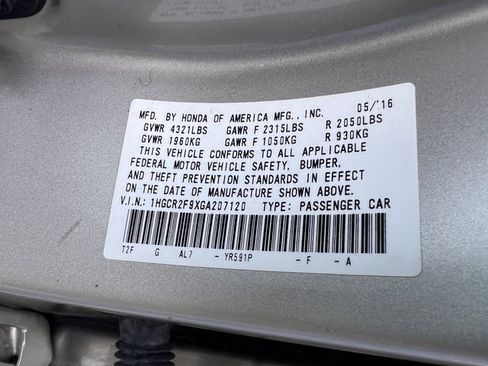 Used 2016 Honda Accord EX-L image 37