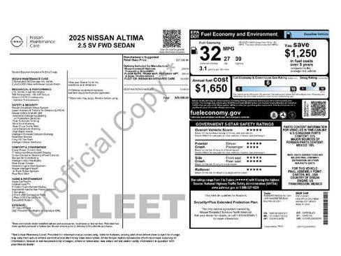 Certified 2025 Nissan Altima 2.5 SV FWD image 28