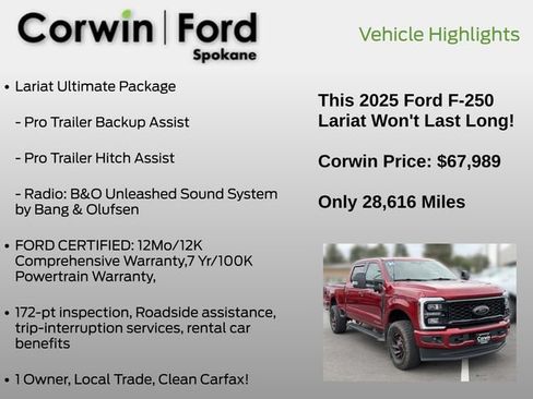 Used 2025 Ford F250 Lariat w/ Lariat Ultimate Package AWD/4WD image 19