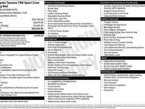 Used 2024 Toyota Tacoma TRD Sport w/ TRD Sport Upgrade Package AWD/4WD image 34