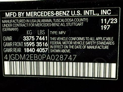 Certified 2023 Mercedes-Benz EQS 450+ 4MATIC SUV image 19
