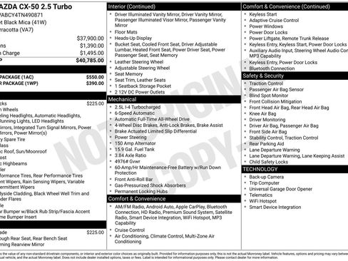 Certified 2026 MAZDA CX-50 AWD 2.5 S w/ Accent Package image 16