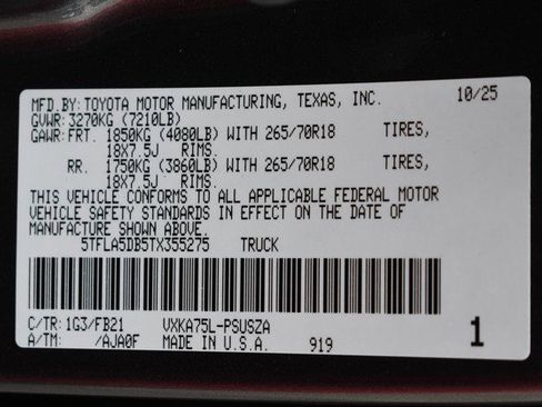 New 2026 Toyota Tundra SR5 image 15