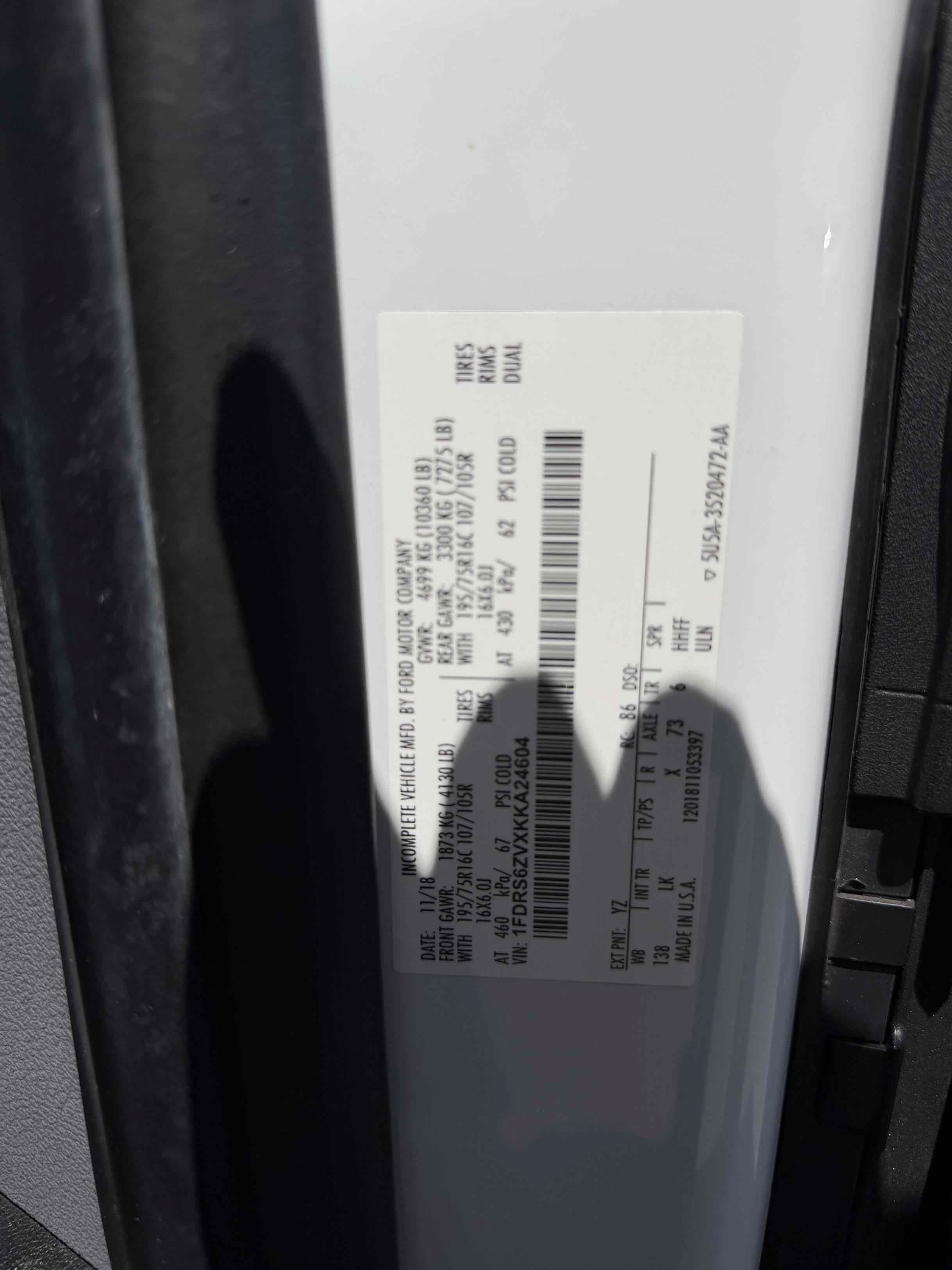 Used 2019 Ford Transit 350 138 DRW w/ Premium Package RWD image 25