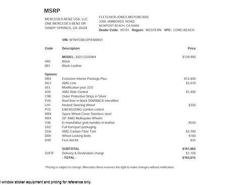Certified 2023 Mercedes-Benz G 550 image 4
