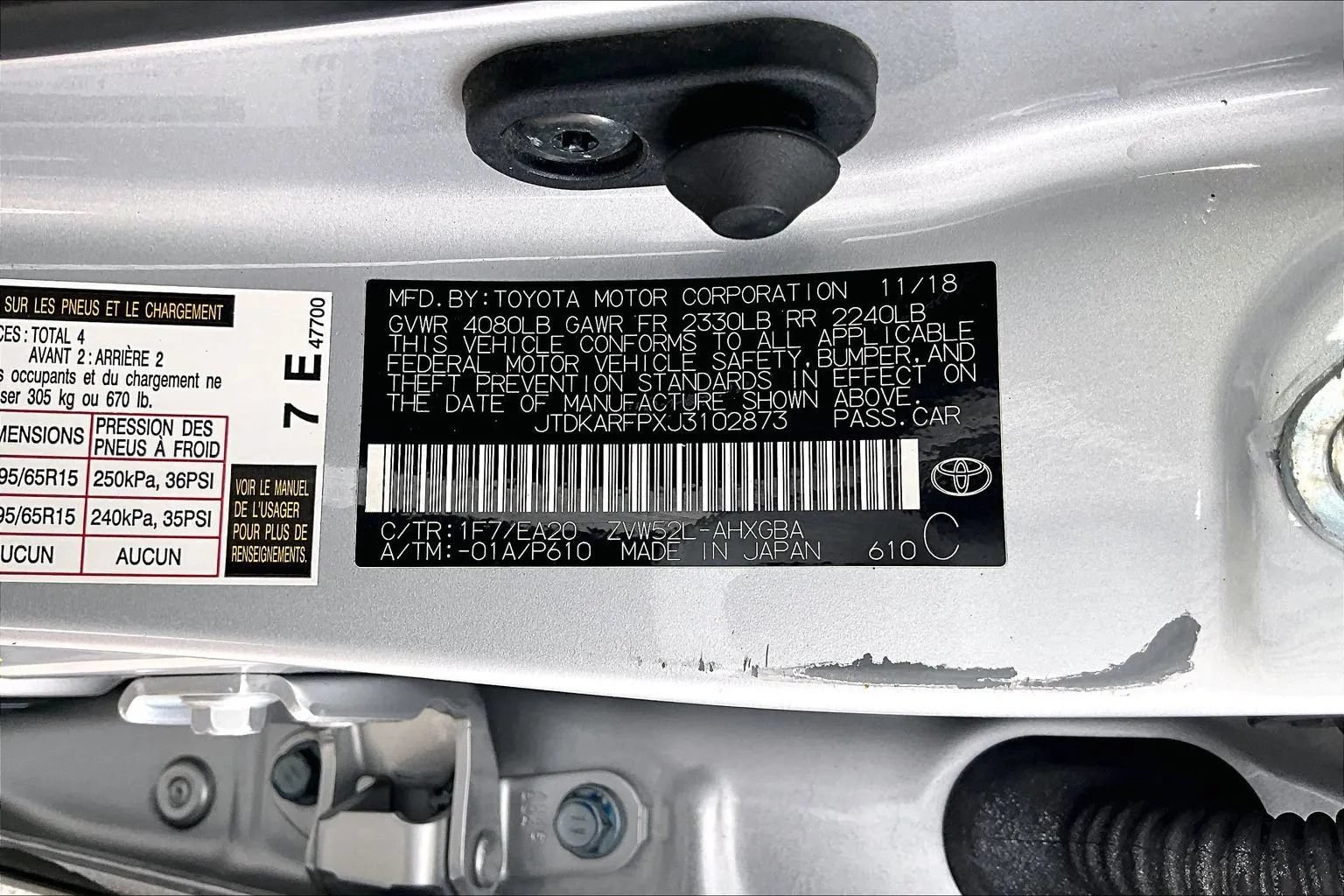 Used 2018 Toyota Prius Prime Premium FWD image 16