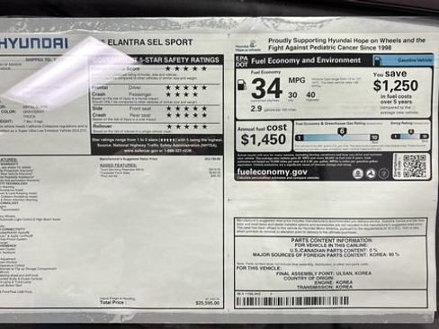 New 2026 Hyundai Elantra Sport FWD image 28