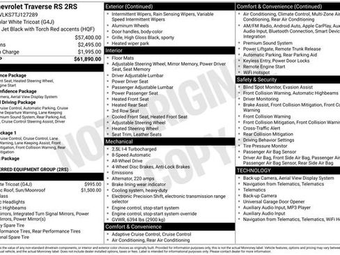 New 2026 Chevrolet Traverse RS image 5
