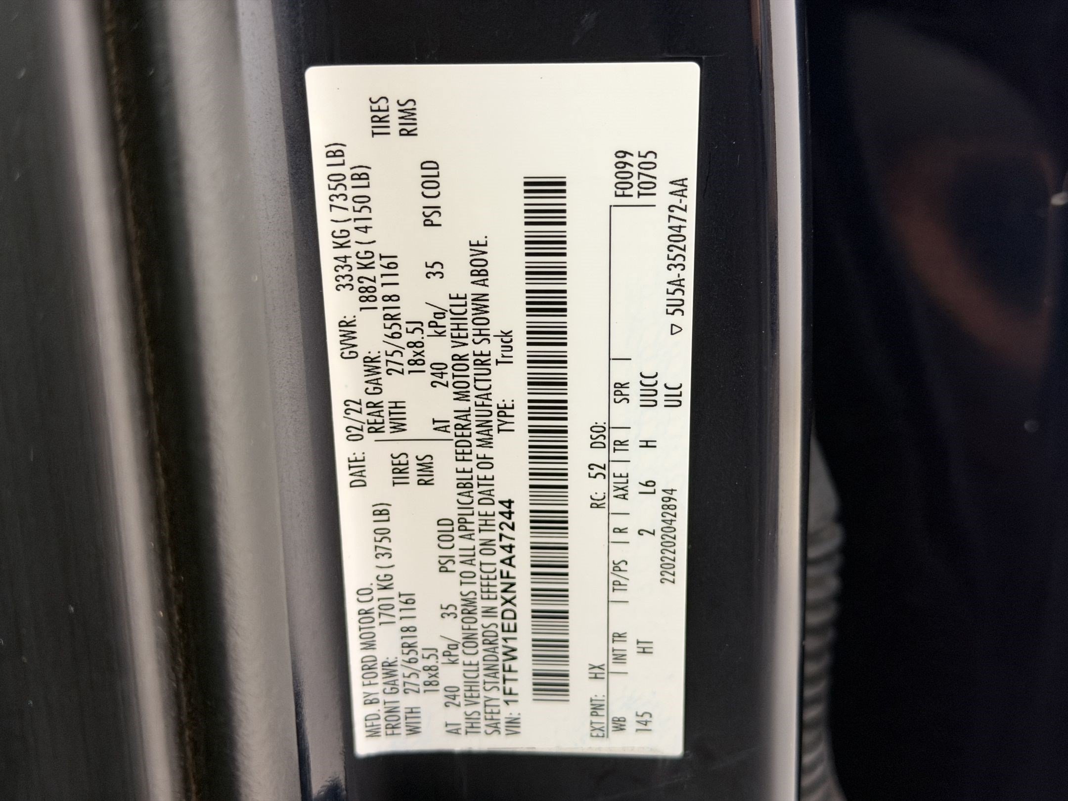 Used 2022 Ford F150 Lariat AWD/4WD image 26