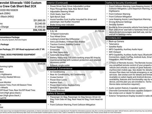 Used 2024 Chevrolet Silverado 1500 Custom Trail Boss AWD/4WD image 29