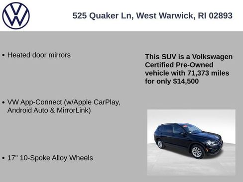 Certified 2020 Volkswagen Tiguan S w/ 3rd Row Seat Package image 13