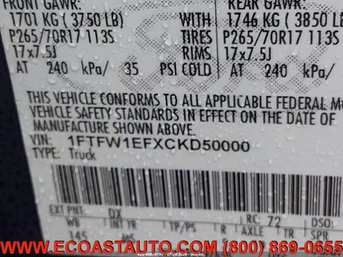 Used 2012 Ford F150 XLT AWD/4WD image 19