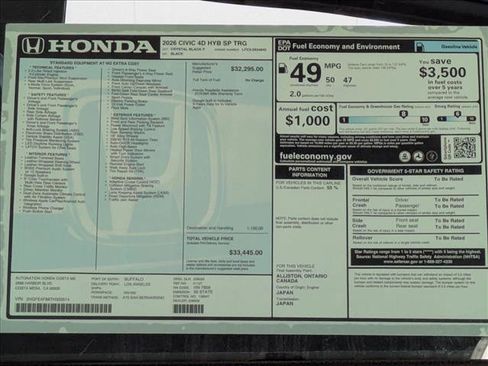 New 2026 Honda Civic Sport Touring image 18