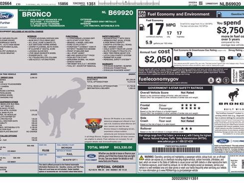 Certified 2022 Ford Bronco Wildtrak image 34