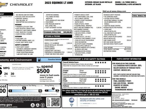 Used 2023 Chevrolet Equinox LT AWD/4WD image 38