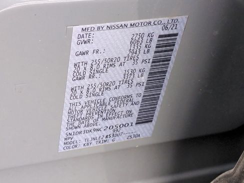 Used 2022 Nissan Pathfinder Platinum w/ Cargo Package image 38