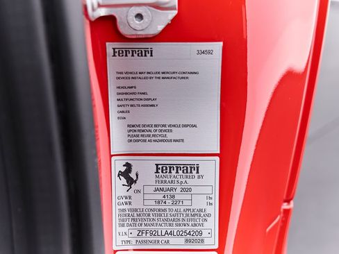 Used 2020 Ferrari F8 Tributo RWD image 55