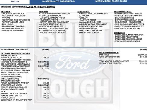 New 2026 Ford F250 XL w/ STX Appearance Package AWD/4WD image 2