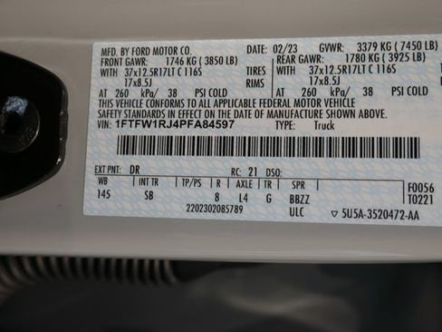 Used 2023 Ford F150 Raptor w/ Equipment Group 802A Raptor R AWD/4WD image 27